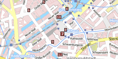 Rathaus Hamburg Stadtplan