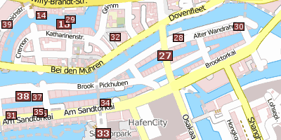 Stadtplan Speicherstadt Hamburg