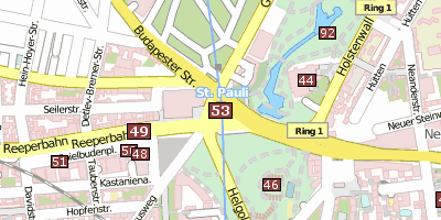 St. Pauli Stadtplan