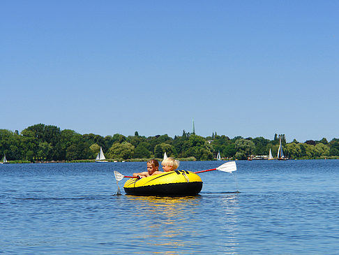 Kanufahrt auf der Außenalster - Hamburg (Hamburg)