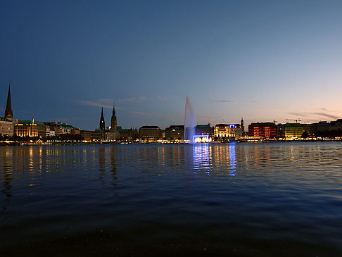 Foto Binnenalster am Abend