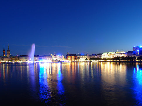 Fotos Binnenalster am Abend | Hamburg