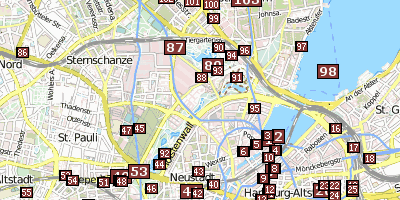 Planten un Blomen Stadtplan